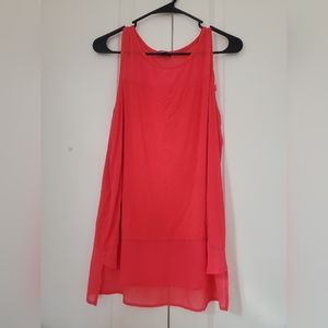 Pink sleeveless top